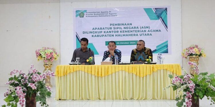 Pembinaan ASN Kemenag Halut: Kakanwil Tekankan Digitalisasi dan Netralitas dalam Pilkada