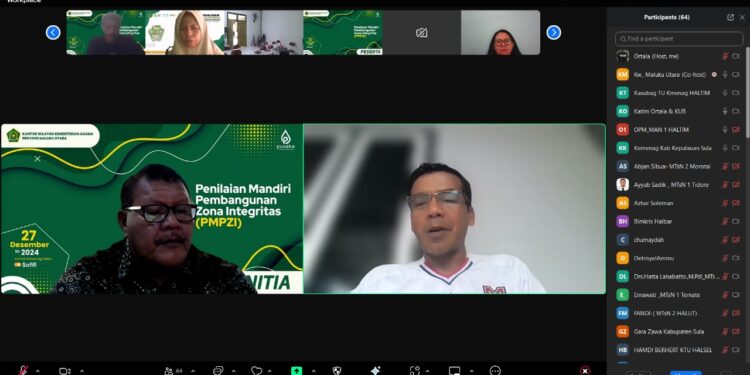 Kabag TU Pimpin Submit PMPZI Kemenag Malut Secara Serentak