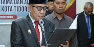 Wawali Ahmad Laiman Lantik Jahra Mandar sebagai Kadis Dukcapil Tidore, Tekankan Pelayanan Publik Berkualitas